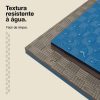 Puzzle Tatami 4cm 100x100cm - Superfície antiderrapante F, reversível Cinzento/Azul | Resistência à água