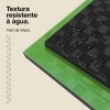 Puzzle Tatami 4cm 100x100cm - Superfície antiderrapante F, reversível Preto/Verde | Resistente à água