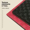 Tatami Puzzle 2,5cm 100x100cm Densité supérieure - Surface antidérapante F, réversible Noir/Rouge | Résistant à l'eau
