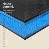 Tatami Puzzle 2,5cm 100x100cm - Surface antidérapante F, réversible Bleu/Noir | Haute Densité
