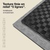 Tatami Puzzle 2,5cm 100x100cm - Surface antidérapante F, réversible Gris/Noir | Texture antidérapante