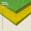 Tatami Puzzle 2,5cm 100x100cm - Surface antidérapante F, réversible Jaune/Vert | Haute Densité