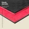 Tatami Puzzle 2,5cm 100x100cm - Surface antidérapante F, réversible Noir/Rouge | Haute Densité