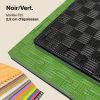 Tatami Puzzle 2,5cm 100x100cm - Surface antidérapante F, réversible Noir/Vert | Couleur réversible