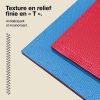 Tatami Puzzle 2,5cm 100x100cm - Surface antidérapante T, réversible Bleu/Rouge | Texture antidérapante