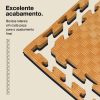 Puzzle Tatami 2cm 100x100cm - Superfície antiderrapante F, Efeito madeira reversível | Cor reversível | Bordos laterais reversíveis