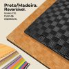 Puzzle Tatami 2cm 100x100cm - Superfície antiderrapante F, reversível Efeito madeira | Cor reversível | Cor reversível