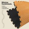 Puzzle Tatami 2cm 100x100cm - Superfície antiderrapante F, efeito madeira reversível | Cor reversível | Flexibilidade máxima