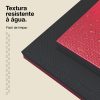 Tatami Puzzle 4cm 100x100cm - Superficie Antideslizante T, reversible Negro/Rojo | Bordes Laterales