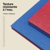 Tatami Puzzle 4cm 100x100cm - Surface antidérapante T, réversible Bleu/Rouge | Résistance à l'eau