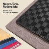 Puzzle Tatami 2,5cm 100x100cm Densidade superior - Superfície antiderrapante F, reversível Cinzento/Preto | Cor reversível