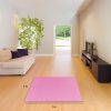 Tatami Puzzle 2cm 100x100cm - Surface antidérapante F, réversible Rose/Blanc | Tailles